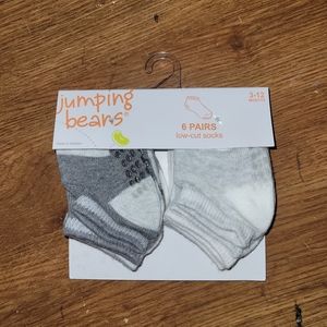 Infant baby socks 6 pairs size 3-12 months